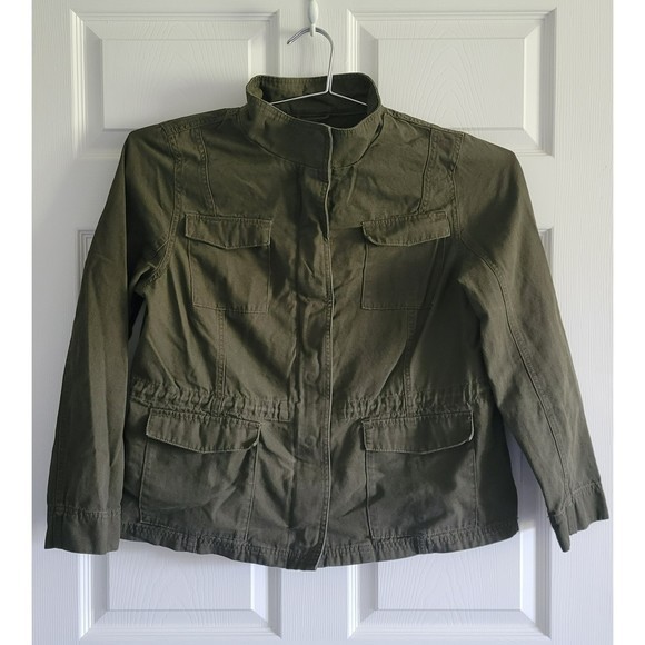 Merona Jackets & Blazers - MERONA Dark Green Womens Plus Size XXL 100% Cotton Military Style Jacket